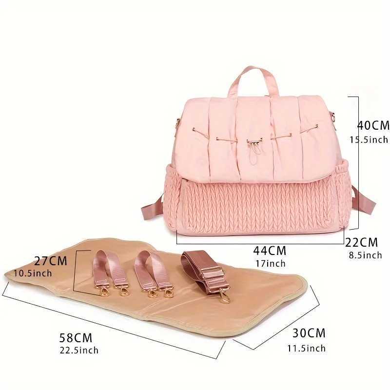Diaper Bags Mommy Bag Large Capacity Organizer For Baby Diapers Outdoor Stroller Hanging Bags Maternity Women Fashion Backpack Lightweight Y250227JYAD