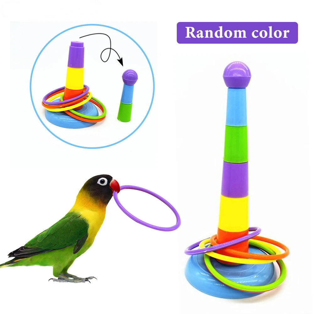 1 Set of Creative Stacking Fun Toys Suitable for Parrot Intellectual Development Games Bird Activity Training Toys 250226