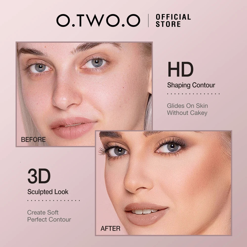 OTWO Contour Stick Cream Longwear Lightweight Brighten Easy to Sculpt Face Concealer Bronzer Contouring Makeup Pen 250219