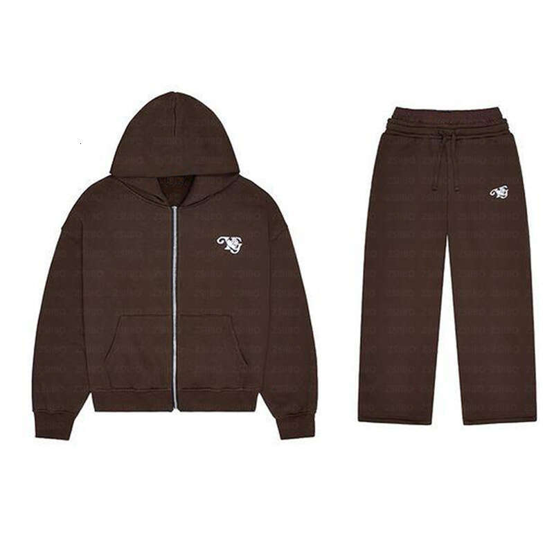 Autumn/Winter Season Y2K Loose Casual Embroidered Zipper Sports Hoodie for Men and Women Couples