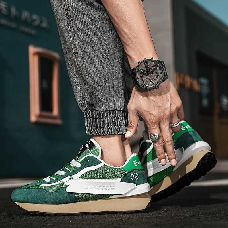 Quality Brand High NEW Top Casual Retro Running Mens Designer Training Sneakers Fashion Orange Platform Shoes Men Z250224