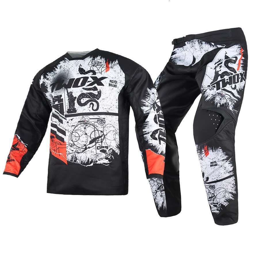 Youth motocross racing gear set, children's outfit, jersey and pants 152, MX ChlorMotorcycle, BMX bike MX D343, all-terrain cycling soaked