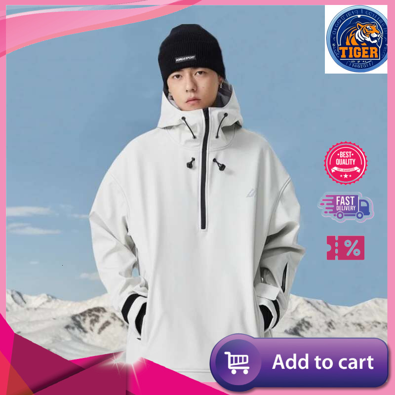 Ddmyoutdoor New Couple S Skiing Jackets Winter Warm Snow Clothes Pro Windproof Woman Ski Sport Hoodies Man Outdoor Snowboard Tracksuit Jogging Suit