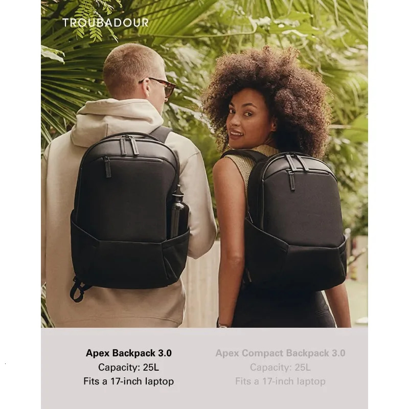 Ship from US Backpack 30 Fits Up to 17 Ergonomic n for Work and Travel Stylish with 5Year Black 250227FBB