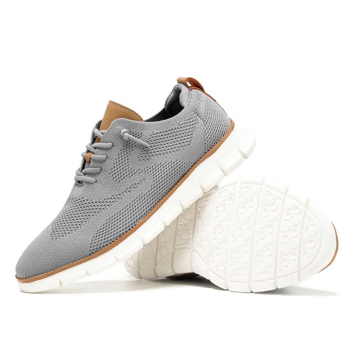 Mens mesh casual sports shoes lightweight and breathable dress shoes comfortable walking Oxford shoes machine Z250227