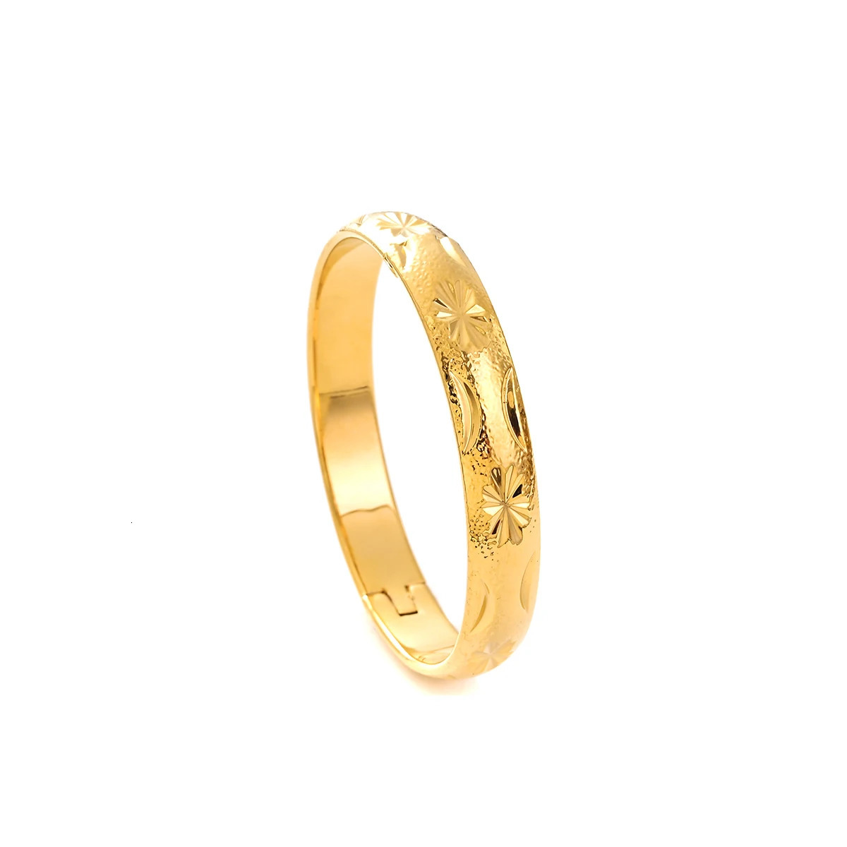 45MM Dubai Baby Cute Openable Bangles For Women Ethiopian Jewelry Gold Color Bangles Bracelets Girls Birthday Jewelry Gifts 250227