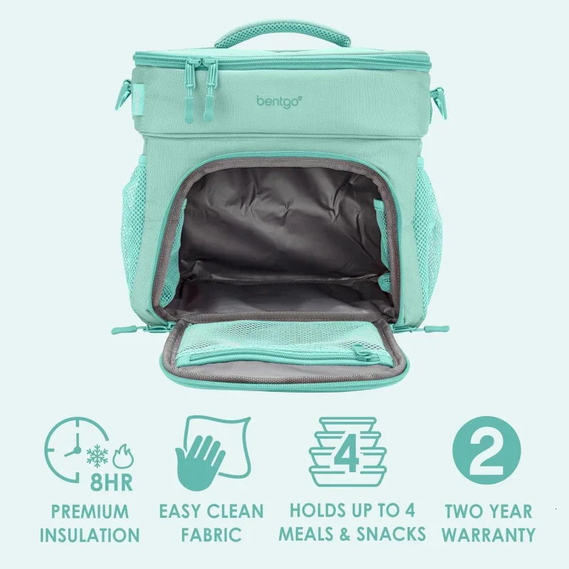Ship from US Prep Deluxe Insulated Multimeal Bag Lunch Box Holds 5 Meals Premium Insulation up to 8 Hrs DurableResistant L w250227FBB