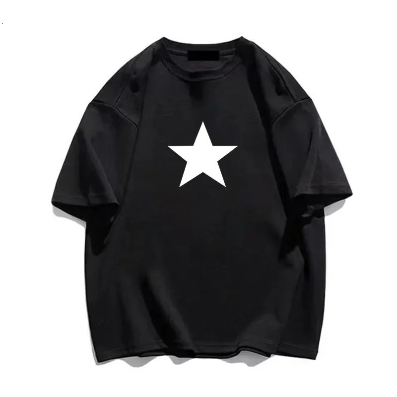 Korea y Cotton Printing Shirts 1977 Mens Womens Child Trend Streetwear Short Sleeve Fashion Crew Neck Shirt Boy Girl 250226