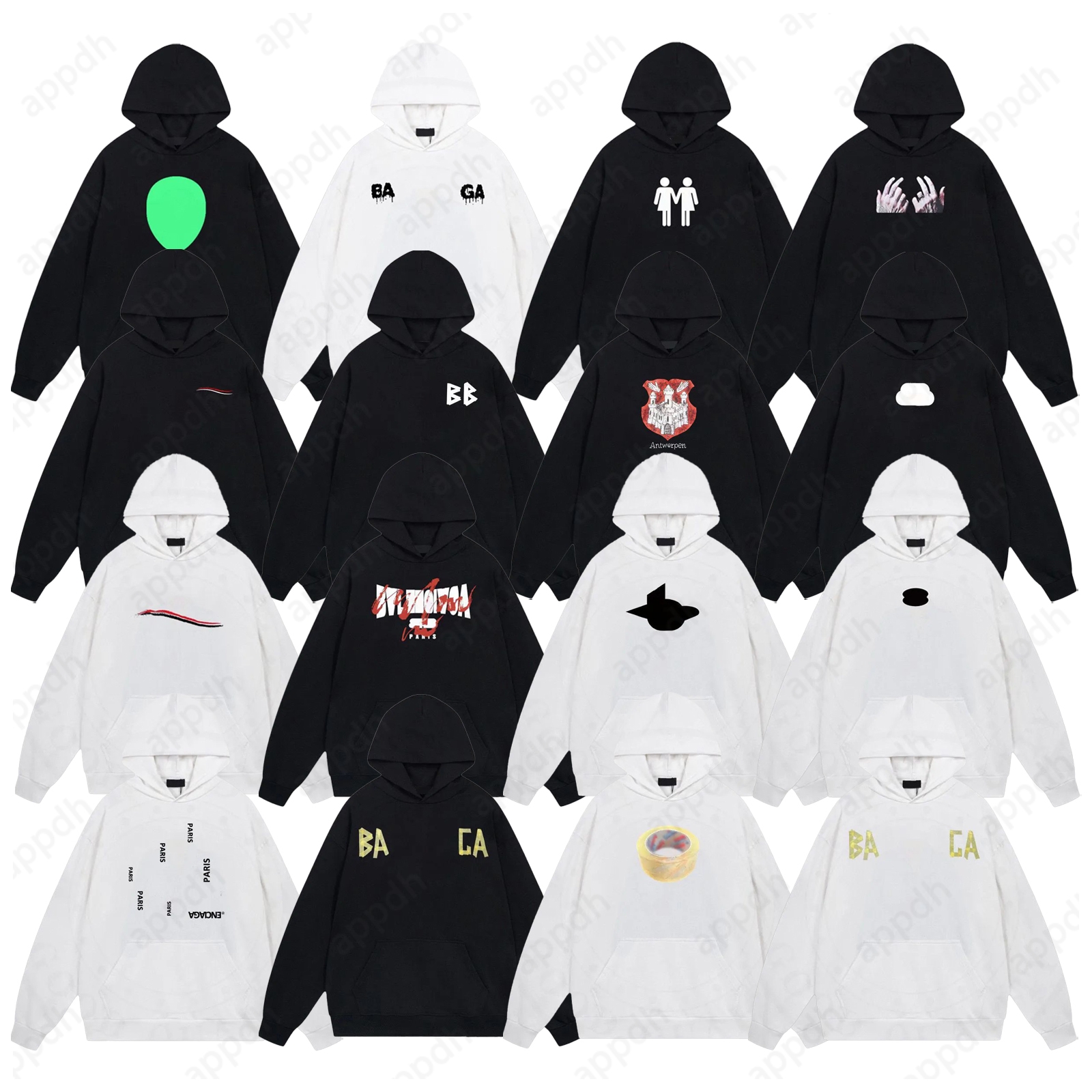 designer hoodie High quality Hoodie Mens pure cotton sweatshirt unisex super Dalian hoodie Hip Hop hoodie free shipping eur sizes dh