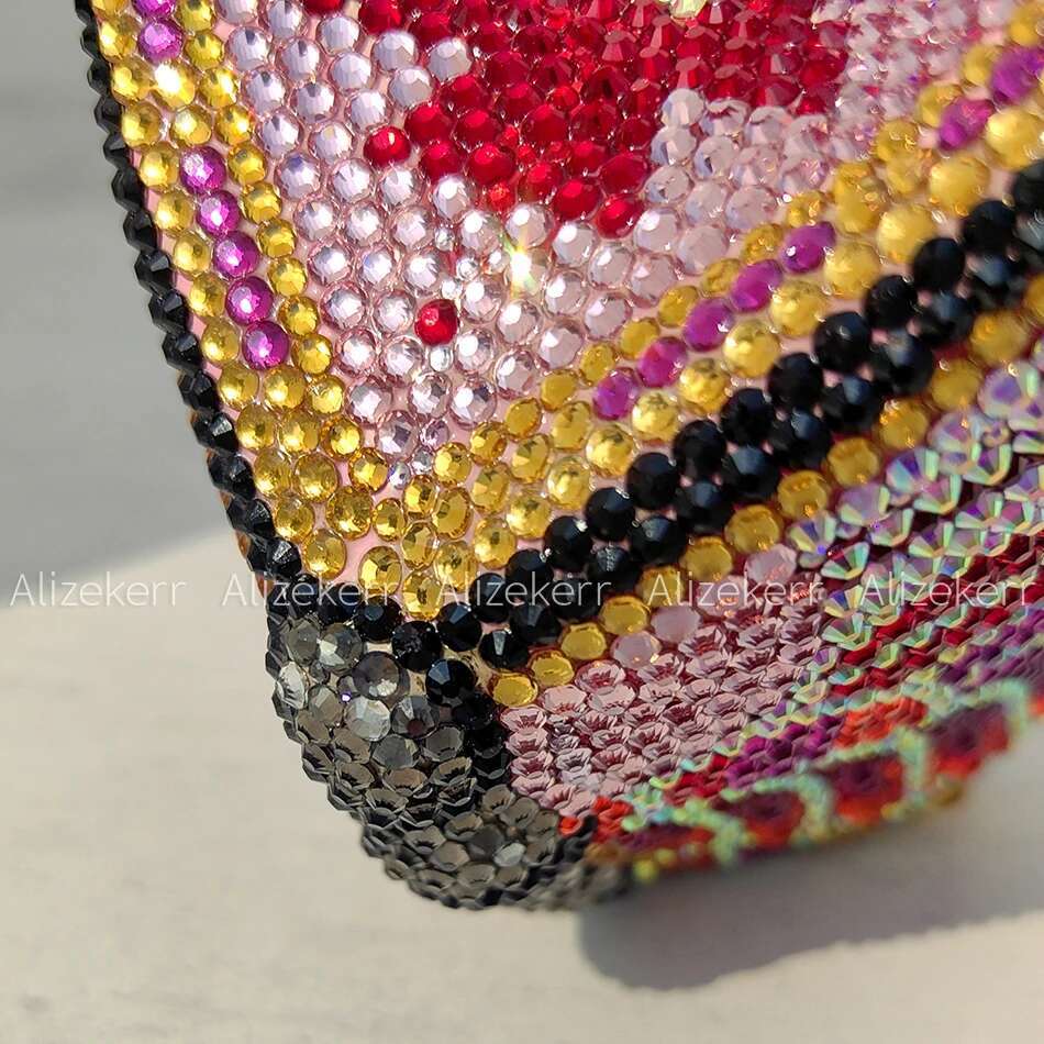 Alizekerr Butterfly Shaped Crystal Evening Bags Women Gorgeous Classy Sparkg Rhie Clutch Purses Wedding Party
