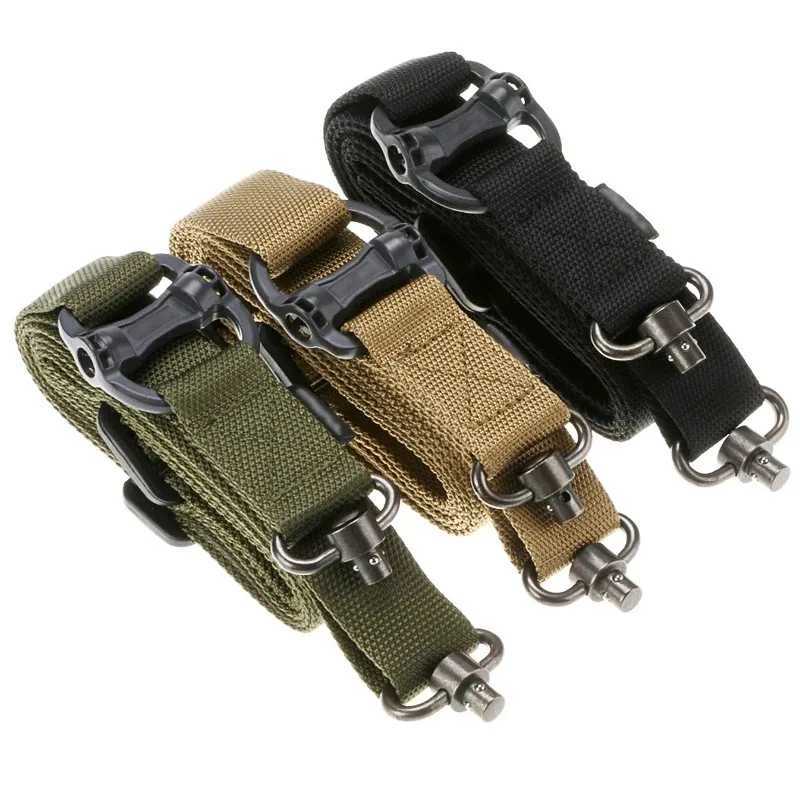 Adjusteab MS4 Rif sling gun QD metal strap switch tactical nylon 2-point weapon multi mission Rear Airsoft hunting Acc W250227
