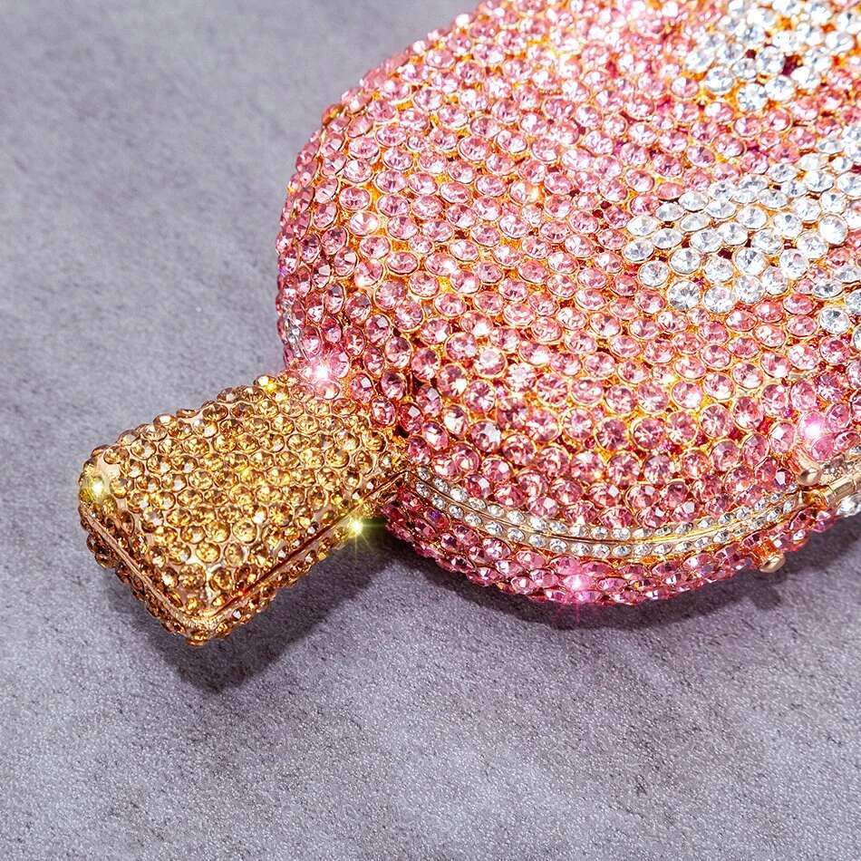 Ice Cream Shaped Dia Evening Clutch Bag For Party Wedding 2021 Boutique Novelty Mini Kawaii Rhie Purses High Quality