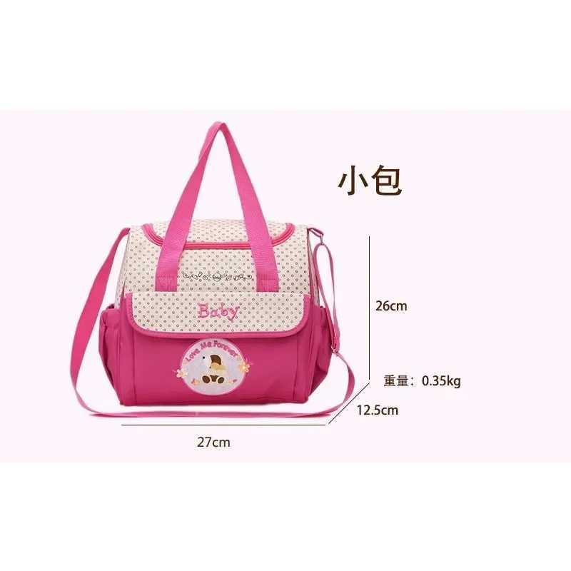 Diaper Bags Cartoon five-piece suit mommy bag large-capacity wholesale mom bag baby outing travel handheld crossbody mother baby bag Y250227URWU