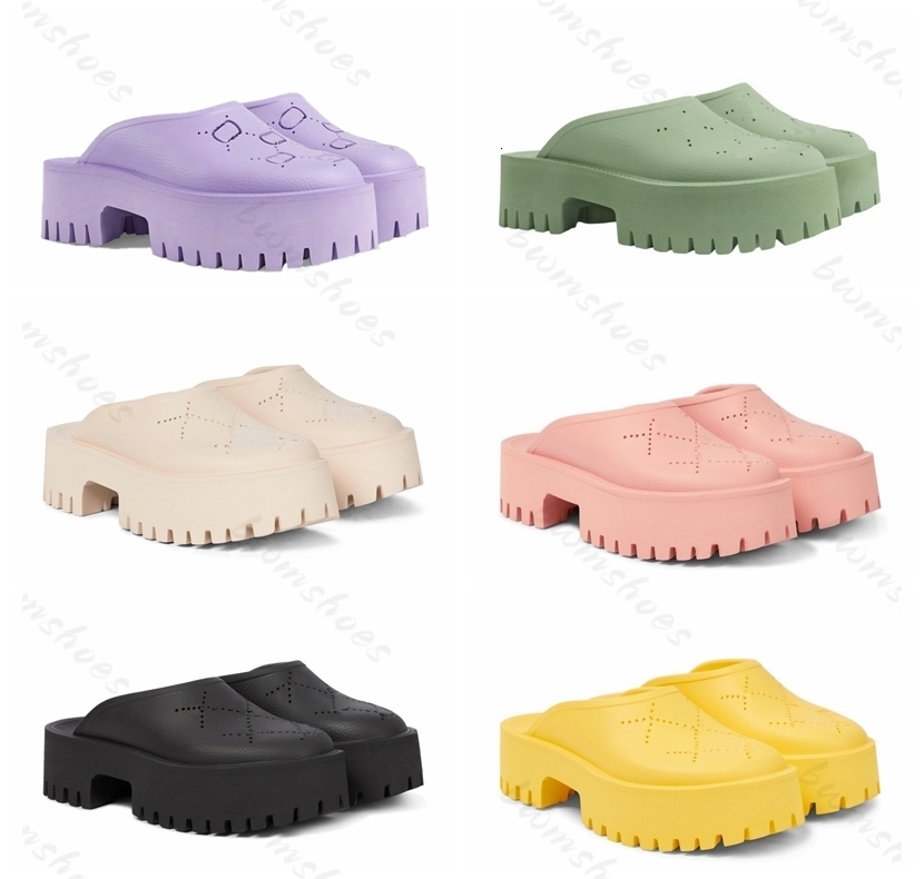 Italy Lux sandal 2022 Luxurys Designers Sandals Slides Flats Flip Flops Beach Clogs Classic Floral Brocade Leather Rubber Platform Gear Bottoms Loafers For