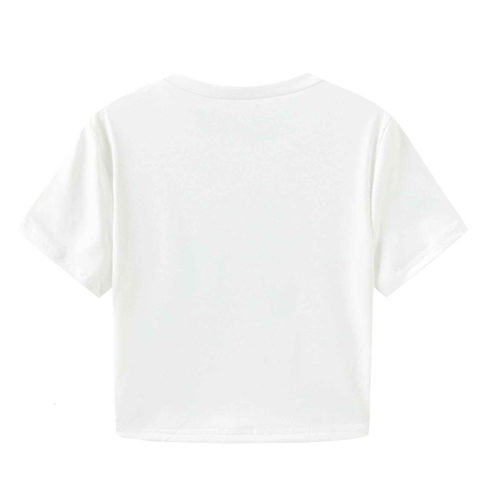 Marg Arita Y2K Summer Cocktail Martini Short Straight Shoulder Slim Harajuku Personality Short Fashion Simple T-Shirt 250227