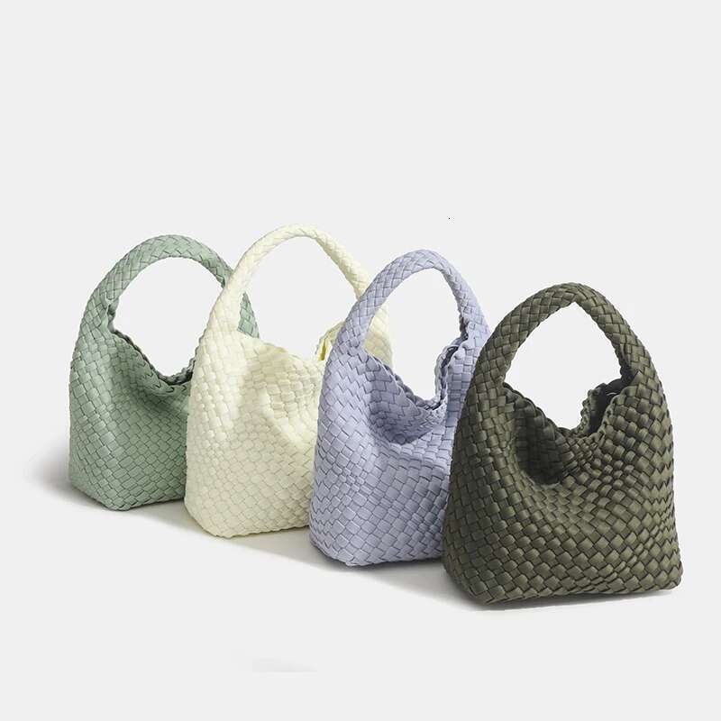 Women's Bags trend women's braided handbags Nylon woven Casual tote Shopping travel Beach genuine brand Versatile bag in promot