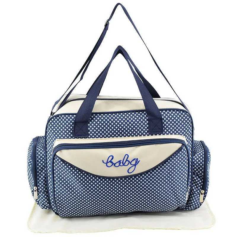 Diaper Bags MOTOHOOD Baby Diaper Bag Organizer Baby Care Carriage Bag For Stroller Fashion Dot Multifunction Baby Bags For Mom 45*15*30cm Y250227D3PD