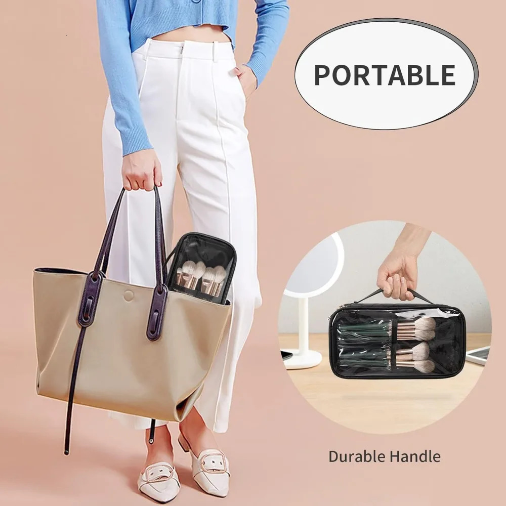 Ship from US Clear Cosmetic BagsPortable Storage Organization BagsTravel BagsCute Bags 250227FBB