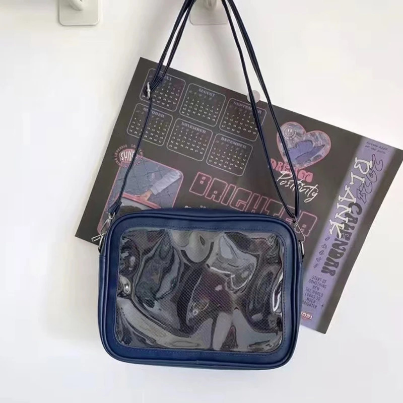Female Ita Crossbody Bag Womens Transparent Messenger Bag Girls Cute-Lolita Shoulder Bag Teens Fashion Satchels Bag Ins 250221