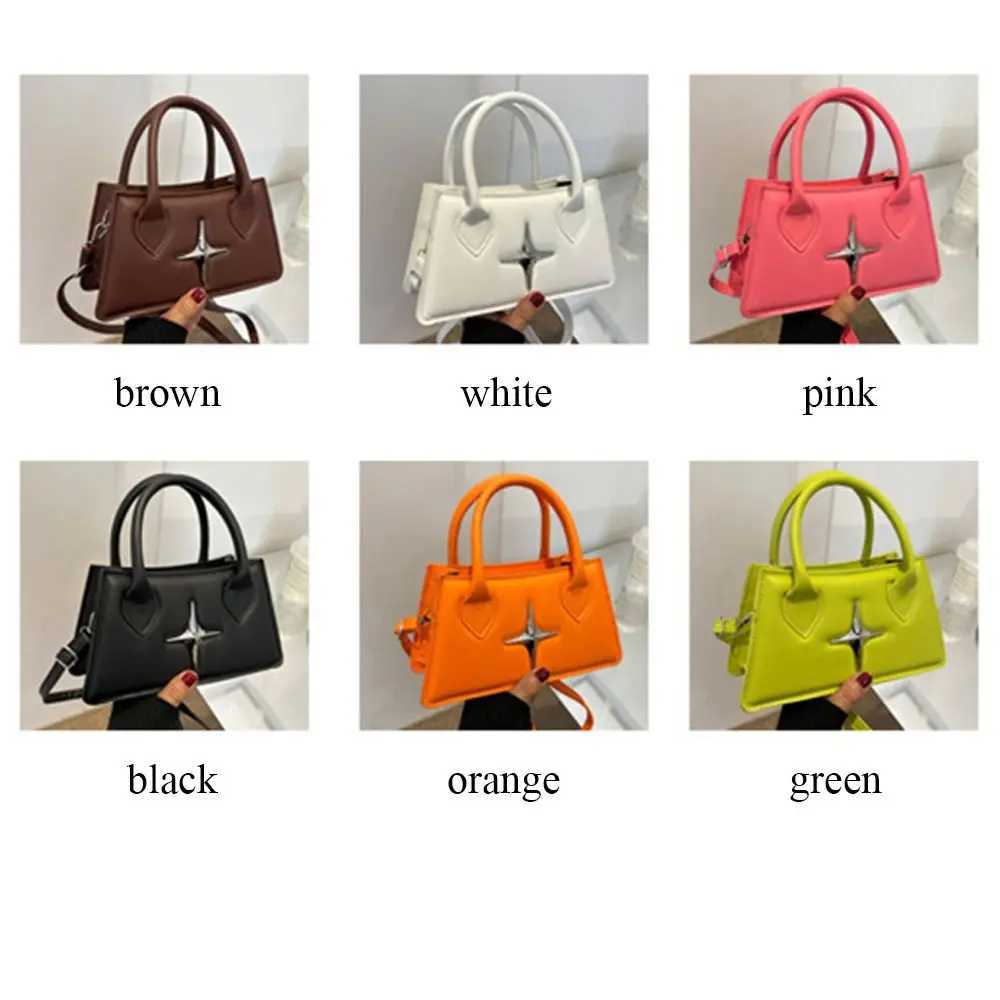 Quadrangular Star Design Shoulder Bag PU Leather Cross Body Bag Mini Strap Bag Womens HandbagXJ250227