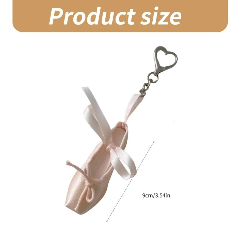 Elegant Ballet Shoes Keychain Alloy Key Holder Unique Keyring Bag Pendant Fashion Accessory for Women and Girls 250227