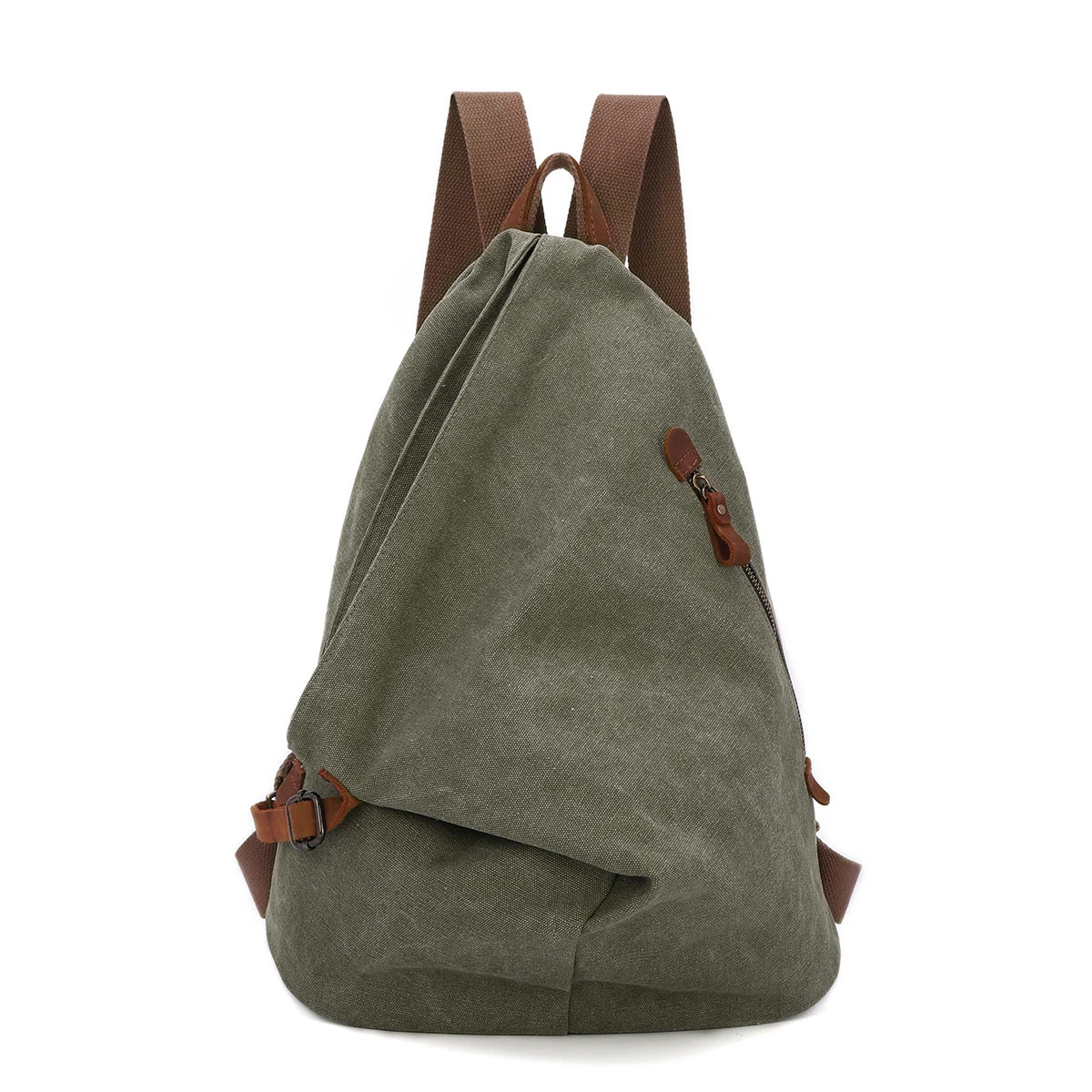 Ship from US KL928 Canvas Retro Backpack Large Leisure Day Bag Outdoor Travel 250227FBB