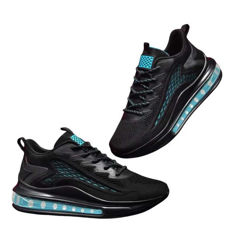 Spring and Autumn New Mens Casual Air Cushion Running Shoes Lightweight Mesh Casual Shoes Anti-Slip Shock Absorbing Sports Shoe Z250227