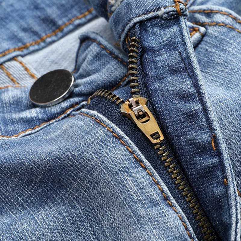 Denim Jeans Beard Effect Casual Fashion Pants Plus Size Distressed Medium Men Retro Hip Hop Party Street Large Size X250227