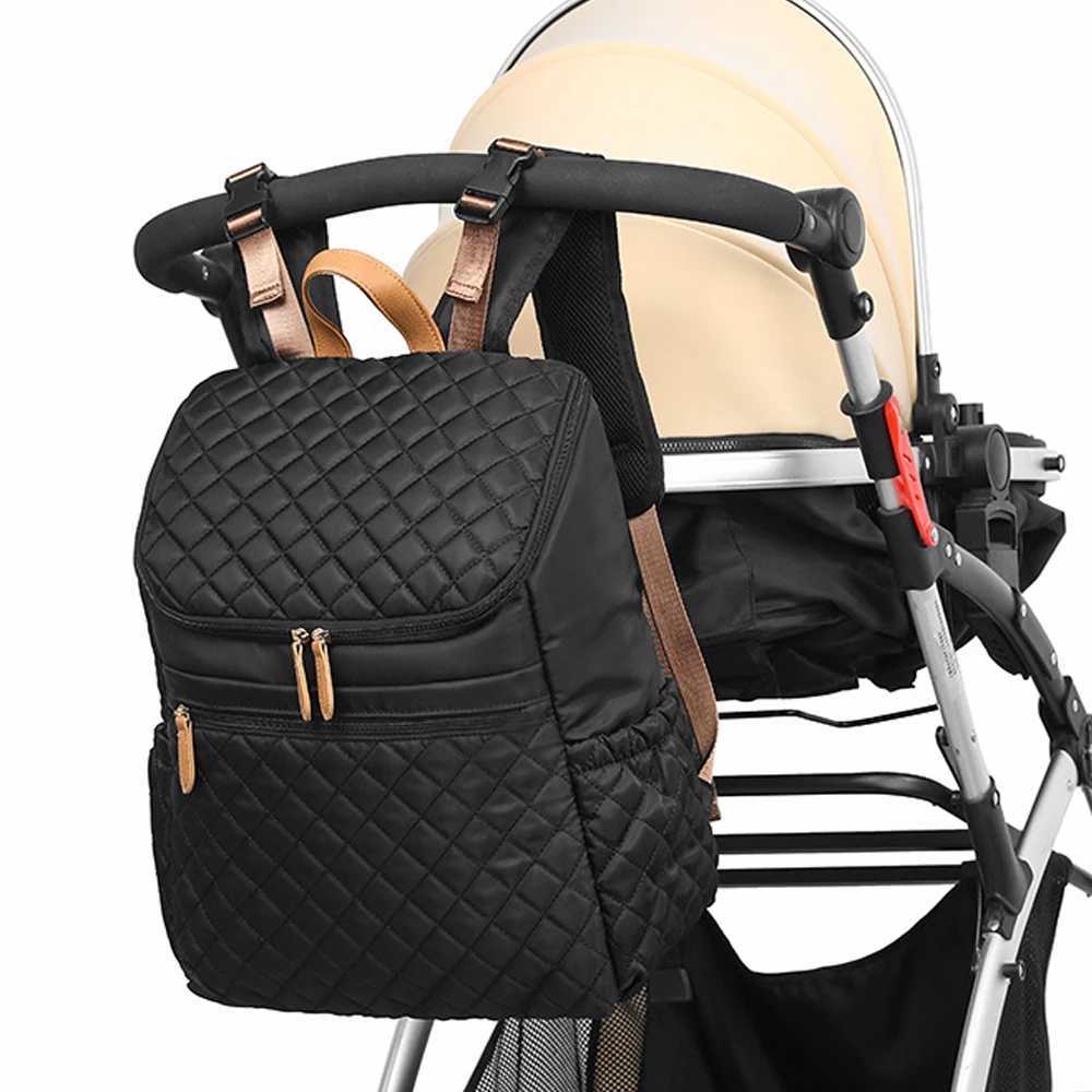 Diaper Bags Fashionable mummy maternity bag multifunctional diaper bag backpack nap baby bag with stroller for baby care Y250227DWAY