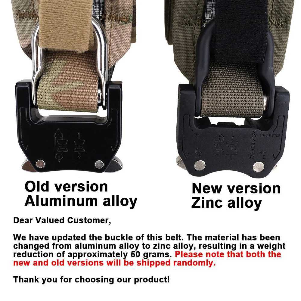 Tactical Bison Belt 2 Layers Batt Waistbelt Quick Detach Metal Buck MOL Waistband Outdoor Hunting Airsoft Gear Ferro Sty W250227