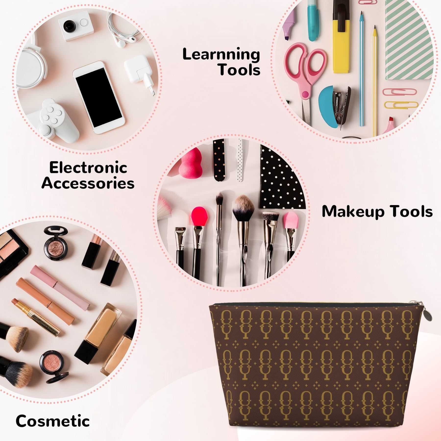 NXY Luxury Leather Travel Toiletry Bag High Quality Makeup Bag Designer Cosmetic Bags Clutch Women Pouch Wash Bags 250227