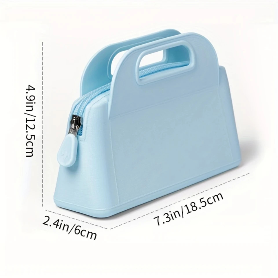 Ship from US 1 silicone makeup bag portable organizer waterproof travel multicolor options 250227FBB
