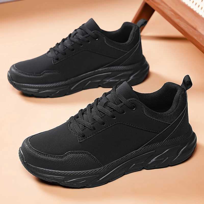 Autumn Men Sneakers Thick Sold Casual Shoes Men Cushioning Sports Shoes Outdoor Waterproof Walking Shoes Plus Size 39-48 Z250227