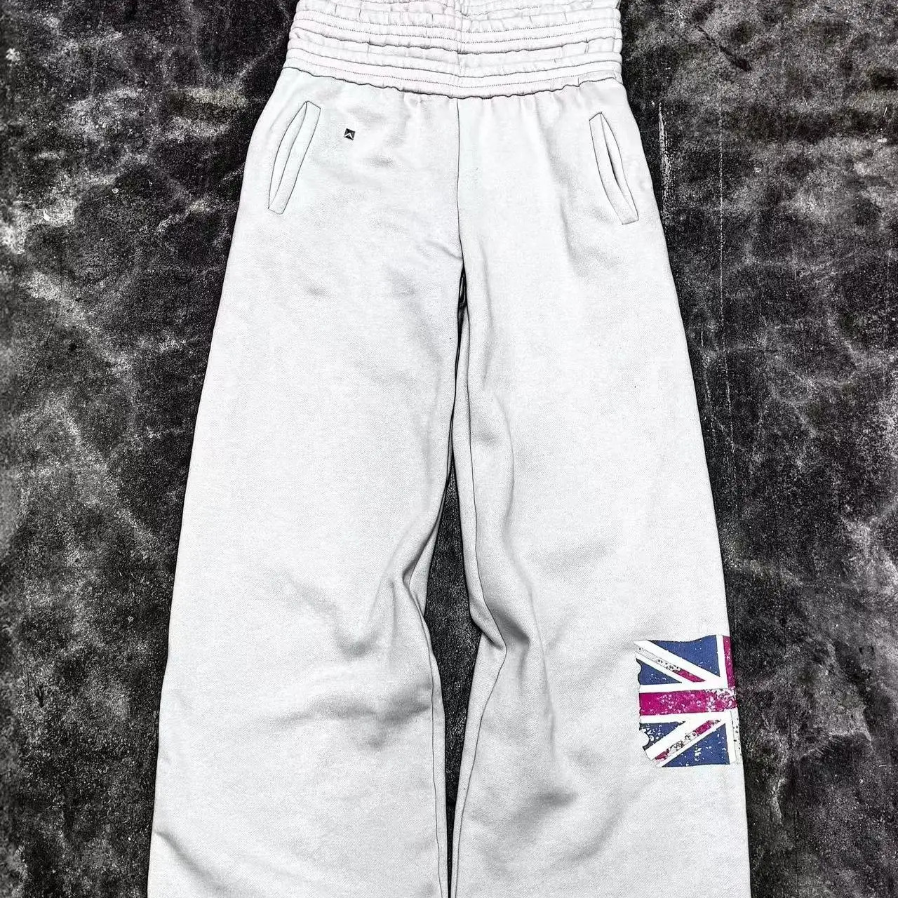 Trendy Flag Printed Sweatpants Men and Women Youth Style Casual Comfortable Pants High Waist Casual Long Pants 250226