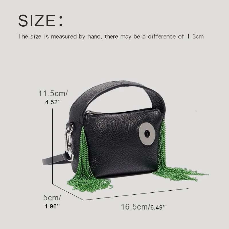 Mini Sg Bags For Women Designer Handbags And Purses 2023 New In PU Tassel Trim Ring Sequined Decoration Shoulder Bag