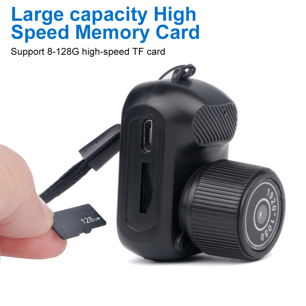 Mini Camera With 0.96inch Screen CMOS Indoor Home Outdoor 1080P Sports Portable Vintage Video Recorder Support TF Card Y3000