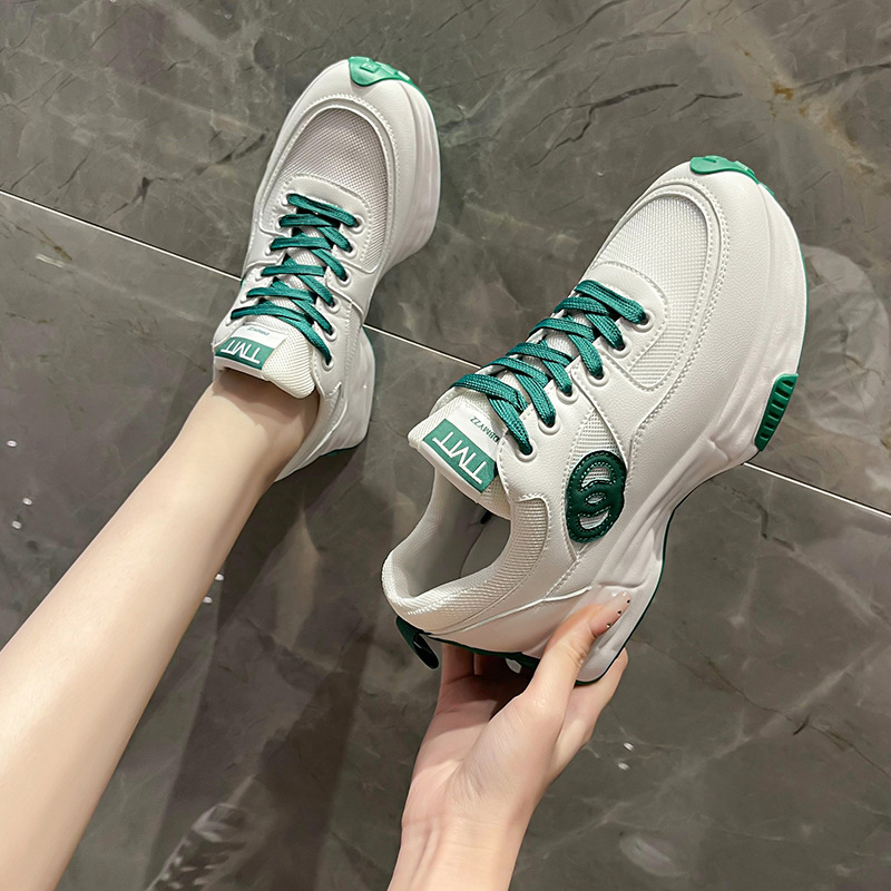 free shipping casual shoes designer trainers white green black mesh leather breathable outdoor sports runner running shoe sneakers