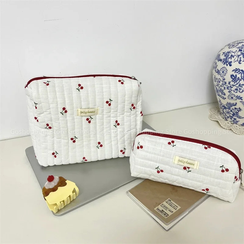 Ship from US Large capacity womens makeup bag casual small storage zippered 250227FBB