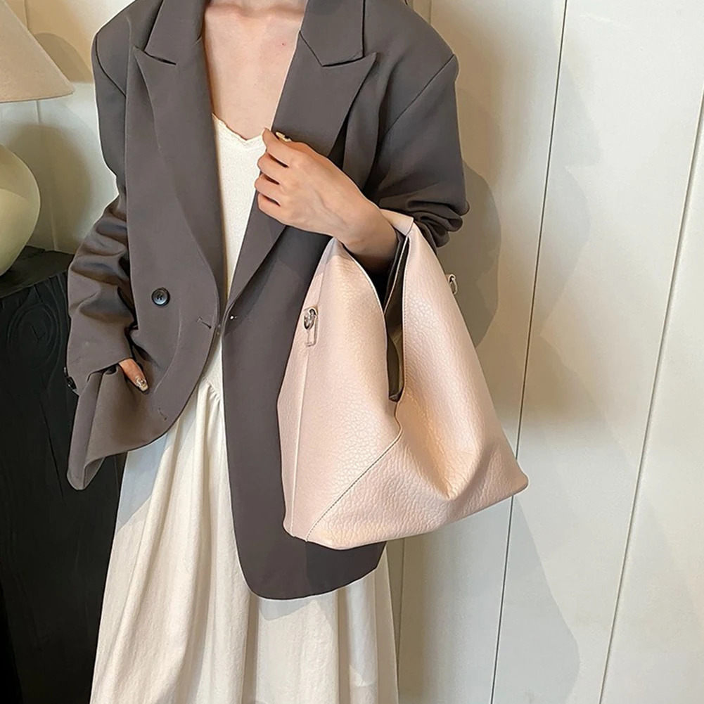 Ship from US Tote Purse for Women PU Leather Solid Shoulder Bag Large Capacity Crossbody Bags Trend Ladies Handbag Versatile Satchel 250227FBB