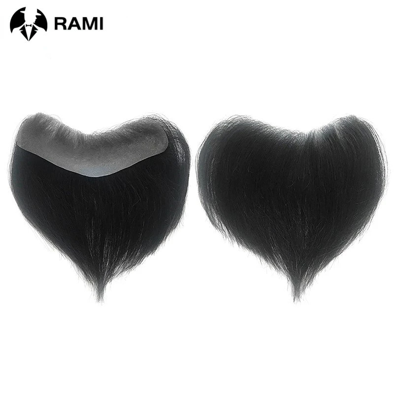 Men Hairline Toupee Natural Hairpiece For Man PU Front Toupee Wigs Remy Hair With Thin Skin Base Hairline Toupee 100% Human Hair 250227