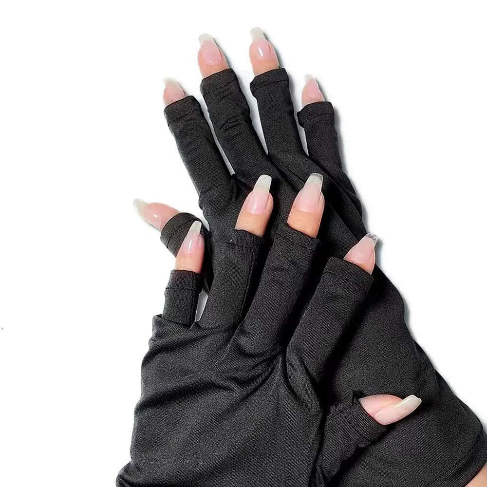 Anti-uv Nail Curing Gloves - Fingerless Manicure Hand Protection For UV Gel Light Guantes Para Curar Unas Con Proteccion UV Anti-uv-nagelhandschuhe