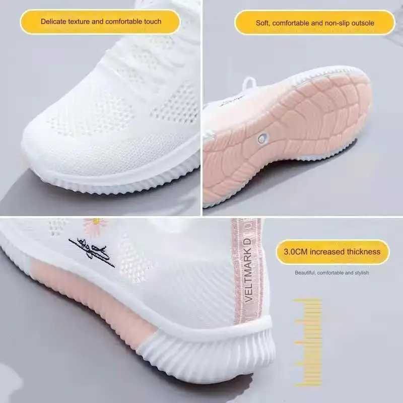 Summer New Sports Shoes Womens Shoes Casual Running Summer Breathable Mesh Small White Shoes Homme Shoussures Sneakers Women Z250227