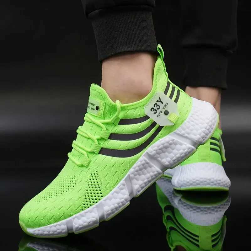 Men Casual Sport Breathable Lightweight Sneakers Outdoor hot Mesh Black Running Athletic Jogging Tenis Walking Shoes Z250224