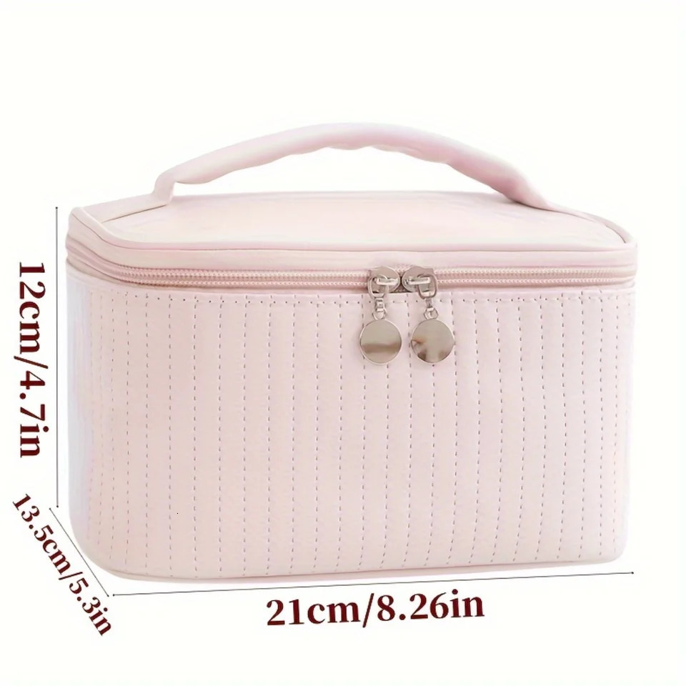 Ship from US Waterproof Makeup Bag Organizer for Women Spacious with Multiple Compartments Travel Toiletries Keep Your Cosmetics Safe 250227FBB