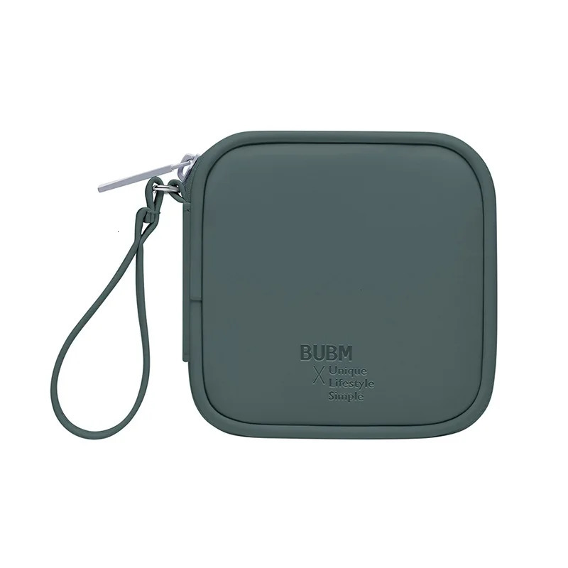 Ship from US BUBM original factory simple charging data cable storage bag waterproof and scratch resistant PU digital accessories Earpho 250227FBB