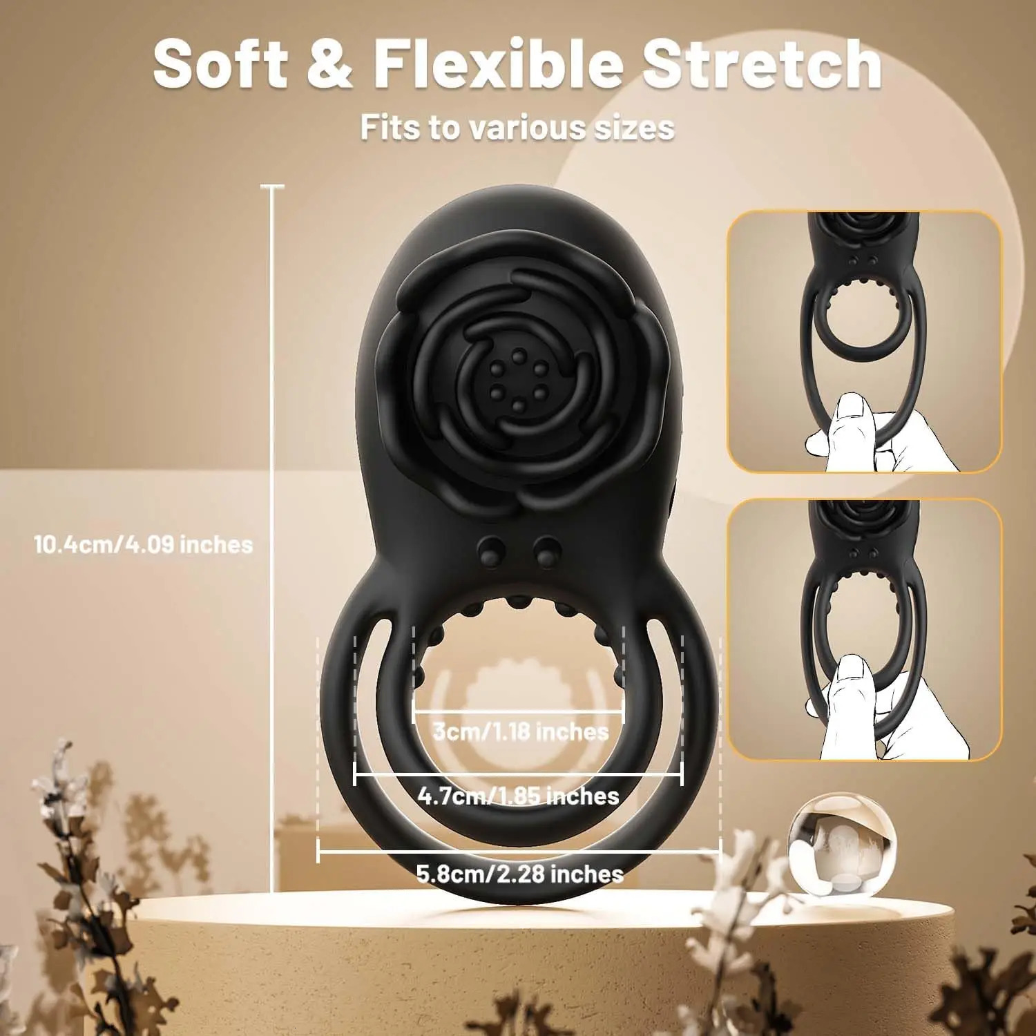 Wireless Remote Control Cock Ring Cockring Vibrator Clitoris Stimulation Delay Ejaculation Penis Ring Adults Sex Toys for Men 250227
