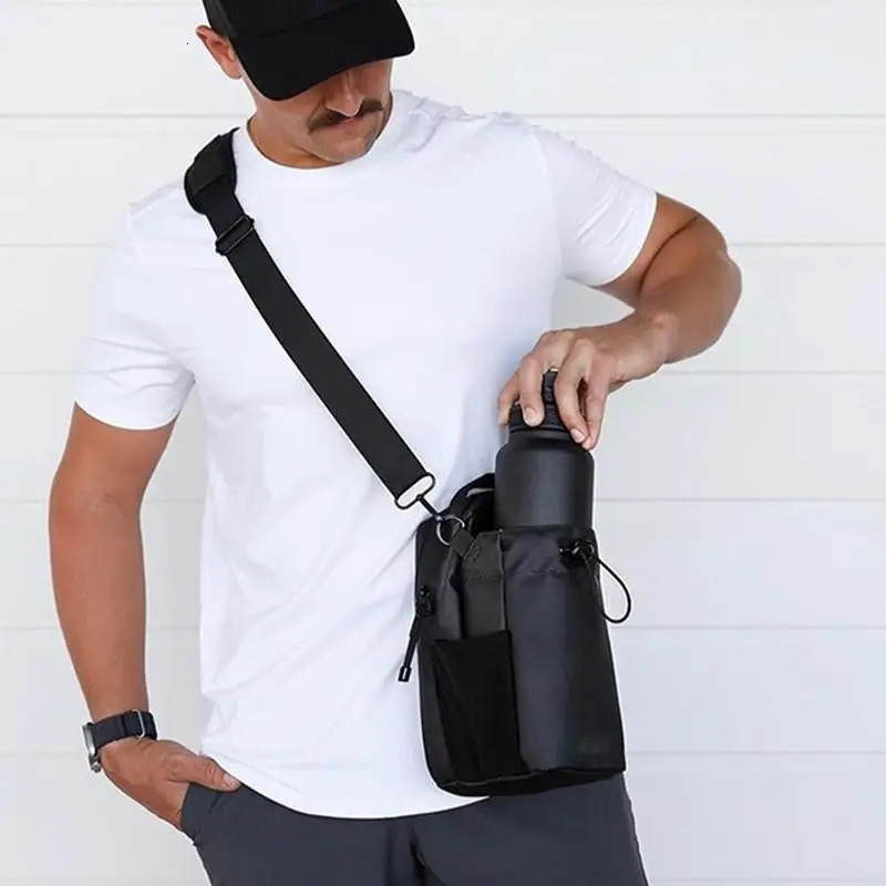 Ship from US Magnetic Gym Bag Large Capacity Carrier With Phone Pocket Portable Water Bottle Pouch Accessories Organizer 250227FBB