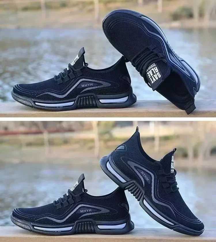 Mens shoes new summer breathable mesh casual shoes odor resistant soft sole versatile sports shoes trendy shoes for men Z250227