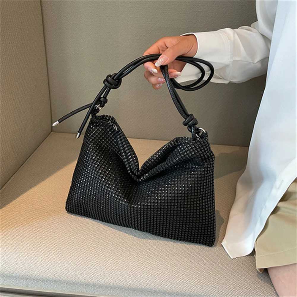 Shiny Crystal Female Handbag Dinner Party Wedding Women Rhines Underarm BagsXJ250227