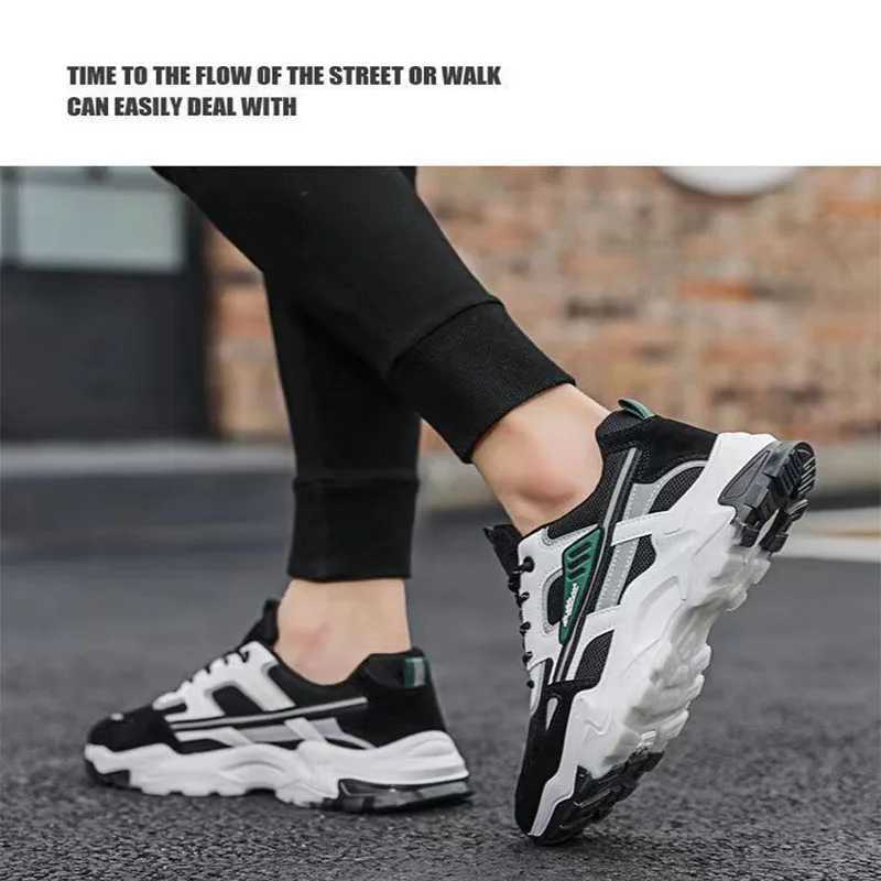 Sports Leisure Fashion Versatile Dad Mens Lightweight Comfortable Non Slip Wear-resistant Running Shoes For Men Z250227